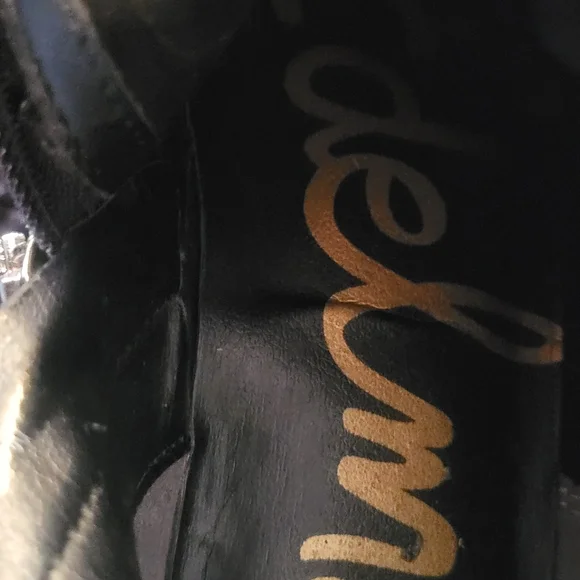 Sam Edelman Black Leather Moto Boots with Silver Studs - Picture 10 of 10